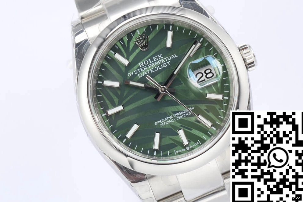 FlexibleFit Dial EW Rolex Palm M126200-0020 Pattern Green Leaf Factory 685 Olive Datejust 0708